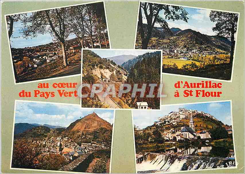 CPM Cantal Touristique Aurillac Vic sur Cere Le Lioran Murat Saint Flour 