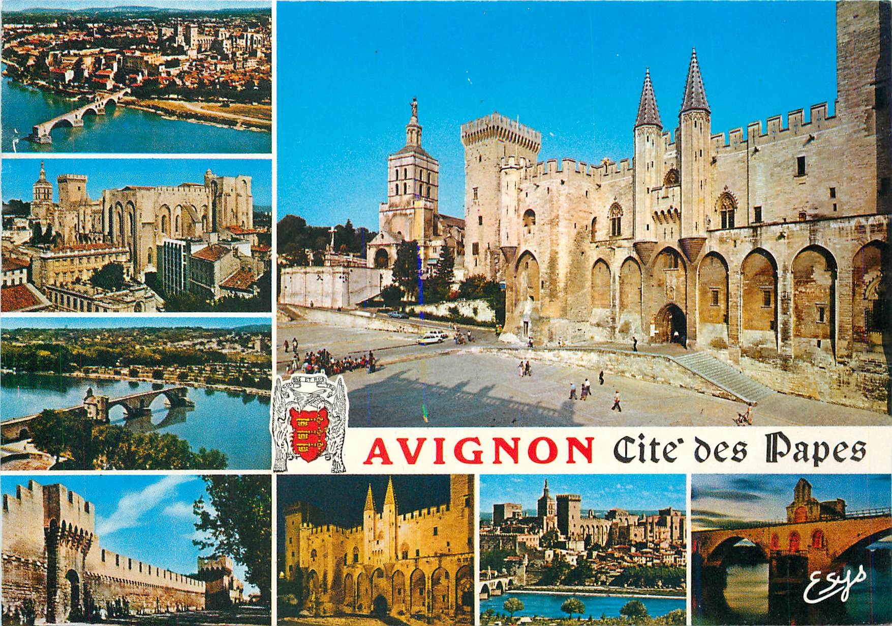 CPM Avignon Vaucluse Palais des Papes facade occidentale 