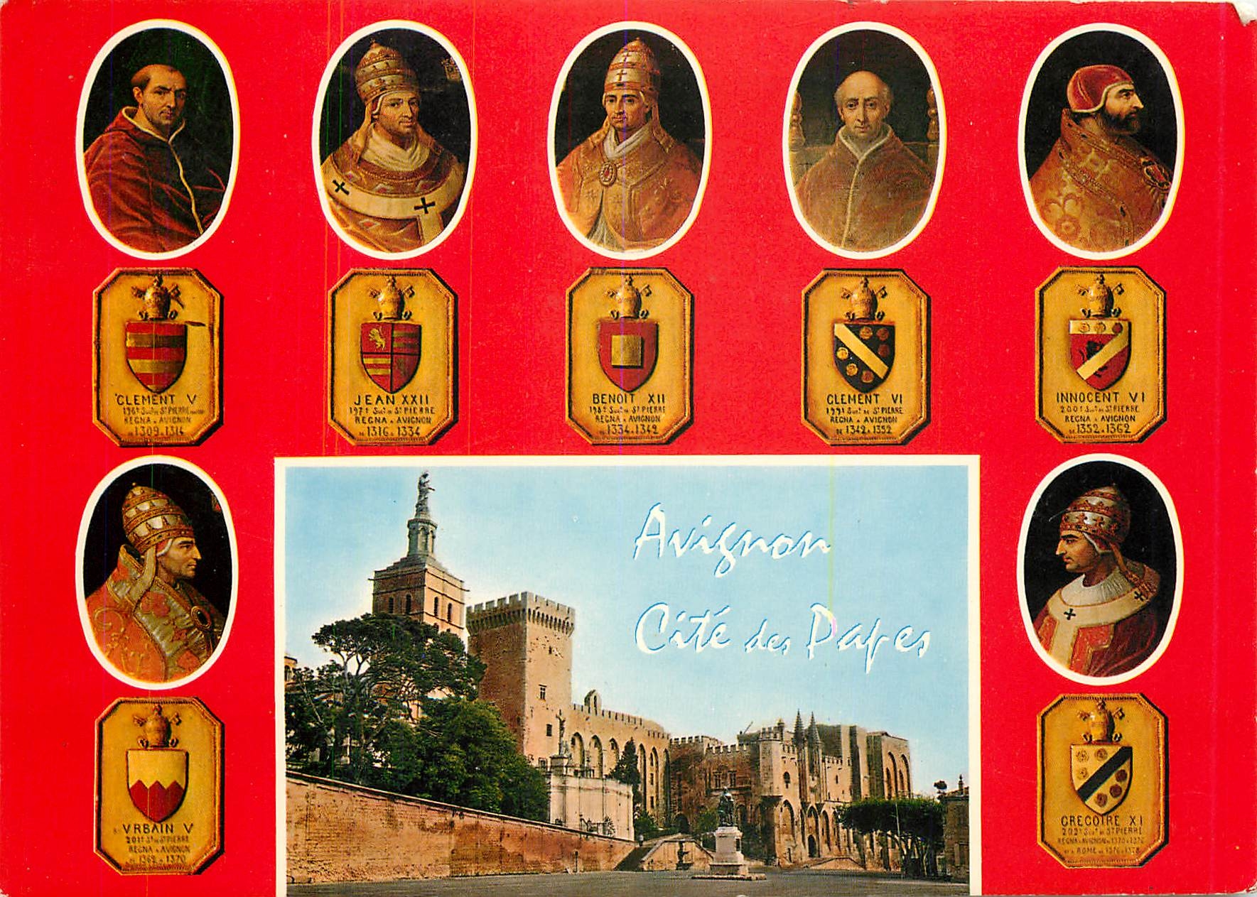 CPM Avignon Vaucluse Les Sept Papes qui ont regne en Avignon 