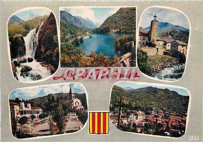 CPM Ax les Thermes Ariege Cascades des Bezines lac d'Orgeix Chapelle St Jerome Promenade du Couloubr