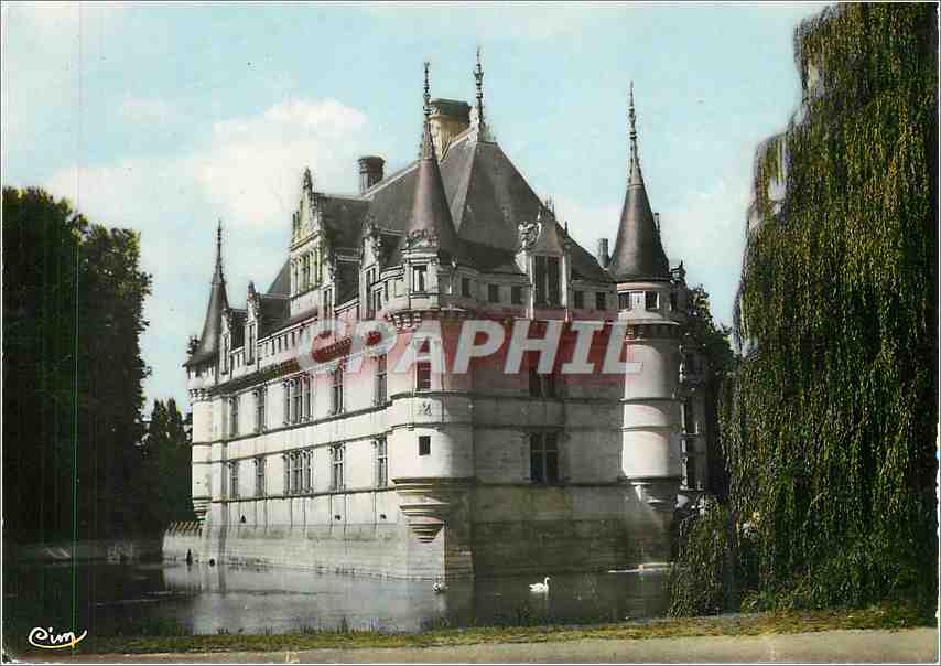 CPM Azay le Rideau I et L Le Chateau Facade Sud Est 