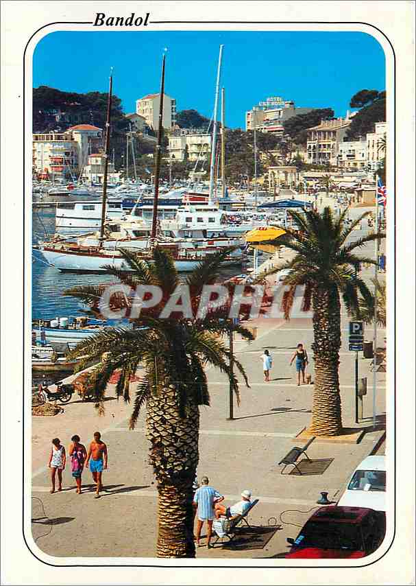 Bandol — Port et palmiers — CPAPHIL