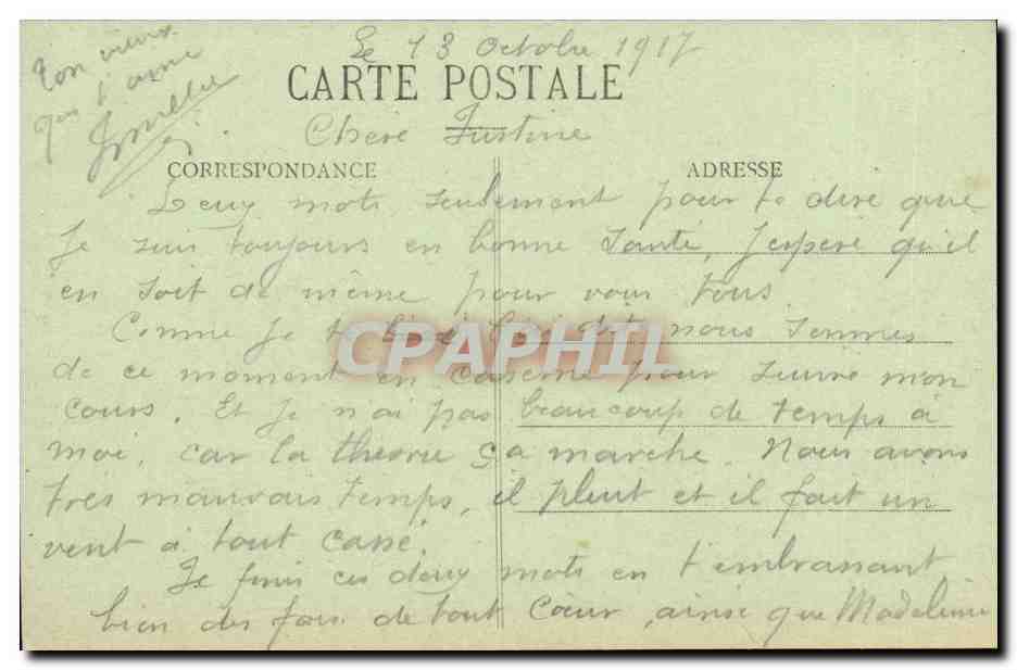 Vosges- Saint Die - La Grand Pont la Gare -CPA — Rückseite
