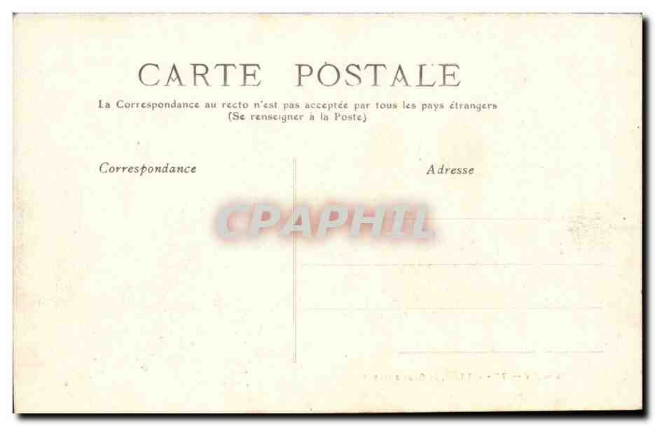 Vosges- Vittel- La Grand Hotel -CPA — Rückseite