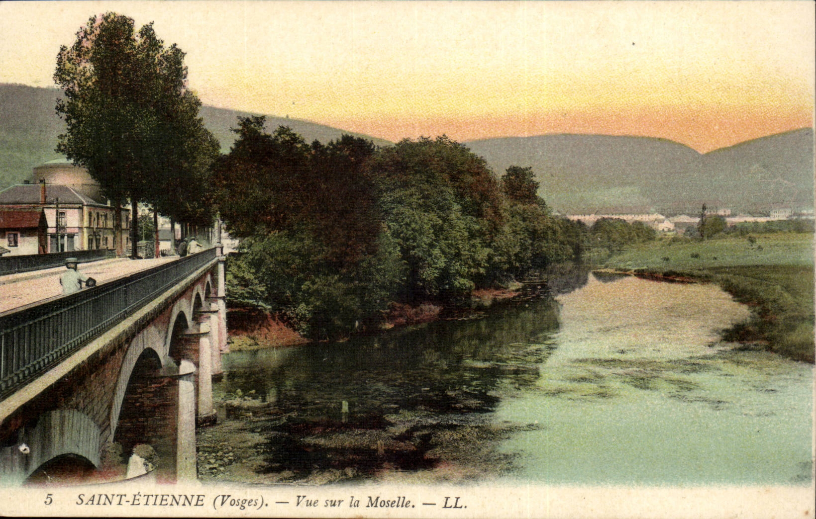 Vosges- Saint-Etienne- Vue sur la Moselle -CPA