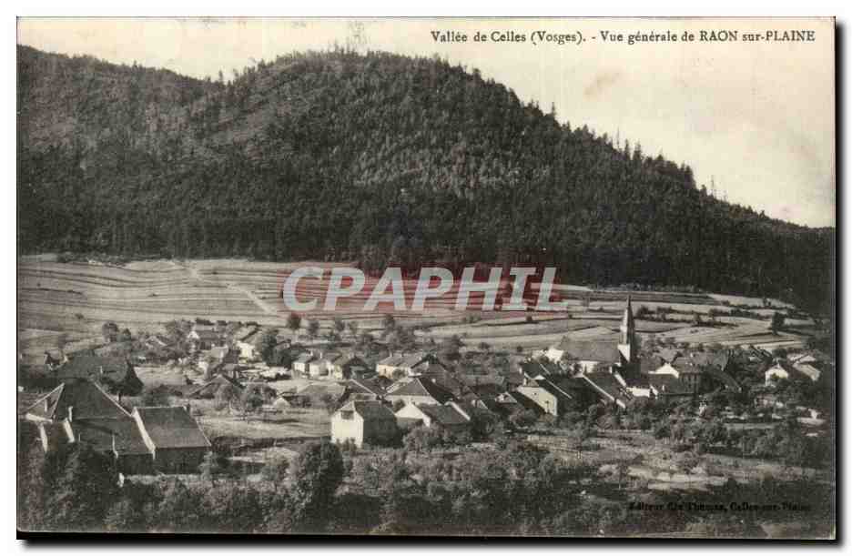 (Vosges) Vallee de Celles- LVue Generale de Raon-sur-Plaine-CPA