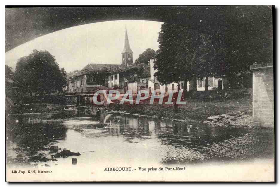 Mirecourt CPA Vue prise du Pont Neuf