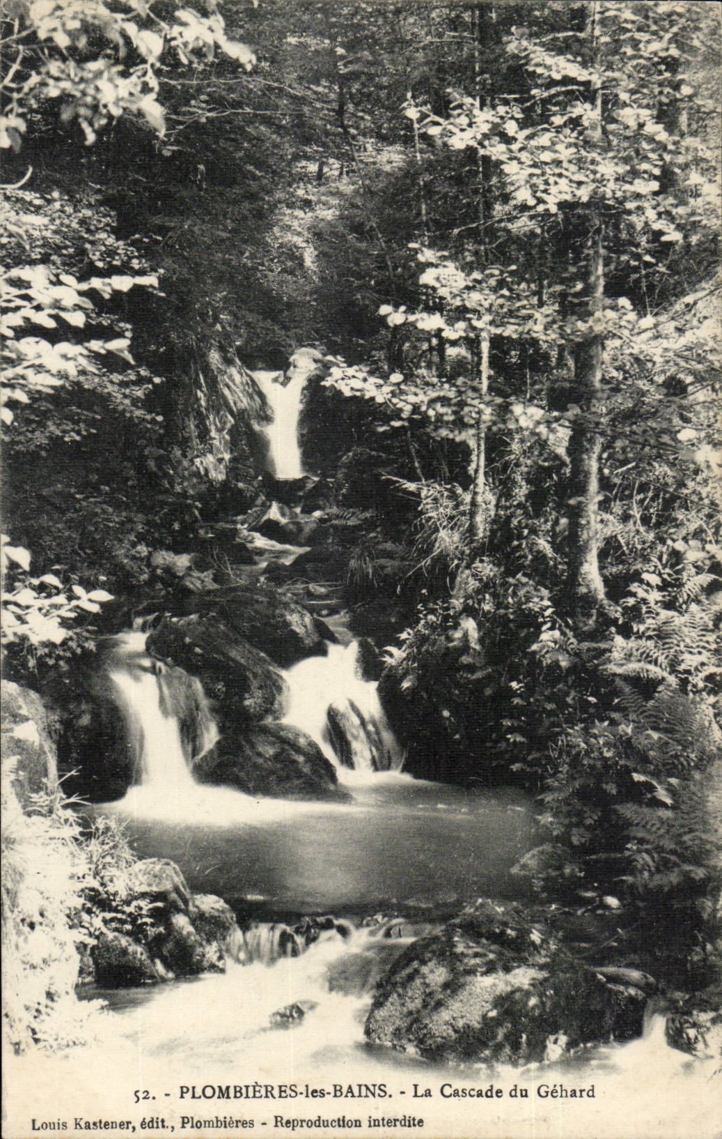 Plombieres les Bains CPA La cascade du Gehard