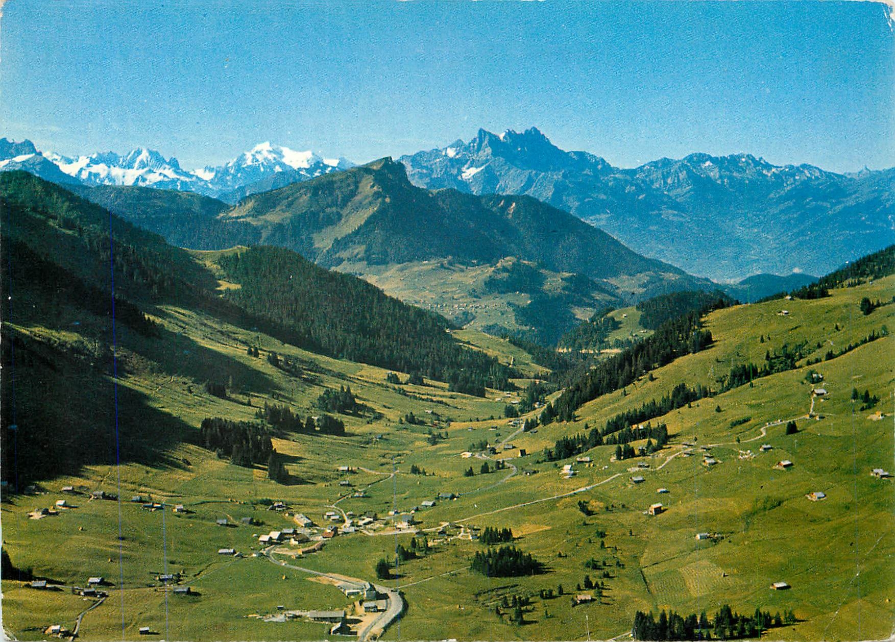 CPM Col des Mosses Dents de Morcles Massif du Trient Mont Blanc 