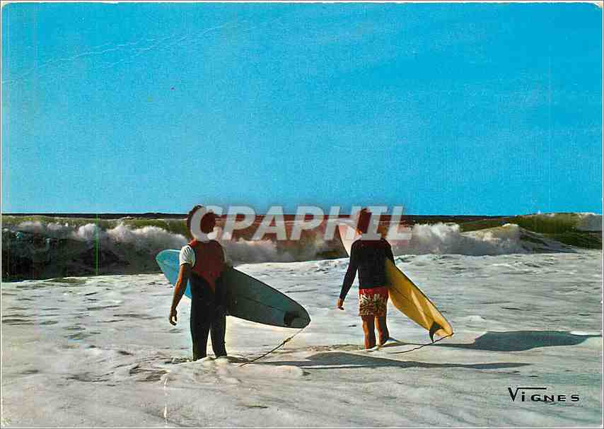CPM Visage des Landes A l'assaut des vagues 