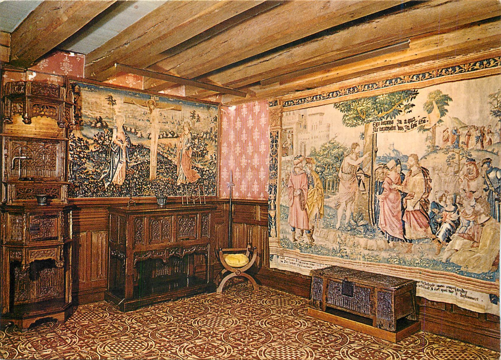 CPM Langeais Indre et Loire le Chateau Chambre de la Crucifixion 