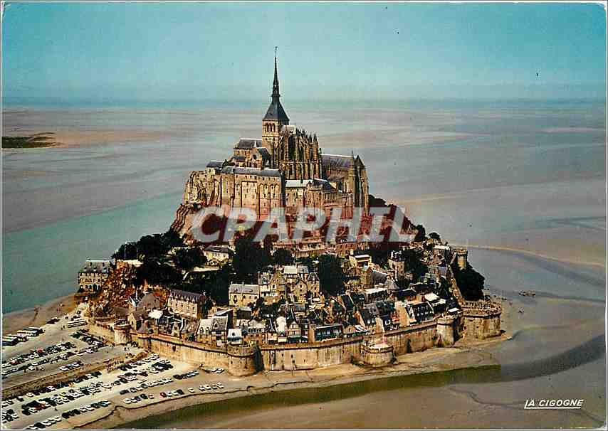 Mont Saint-Michel — vu d'avion — Éditions La Cigogne, n° 50.410.01