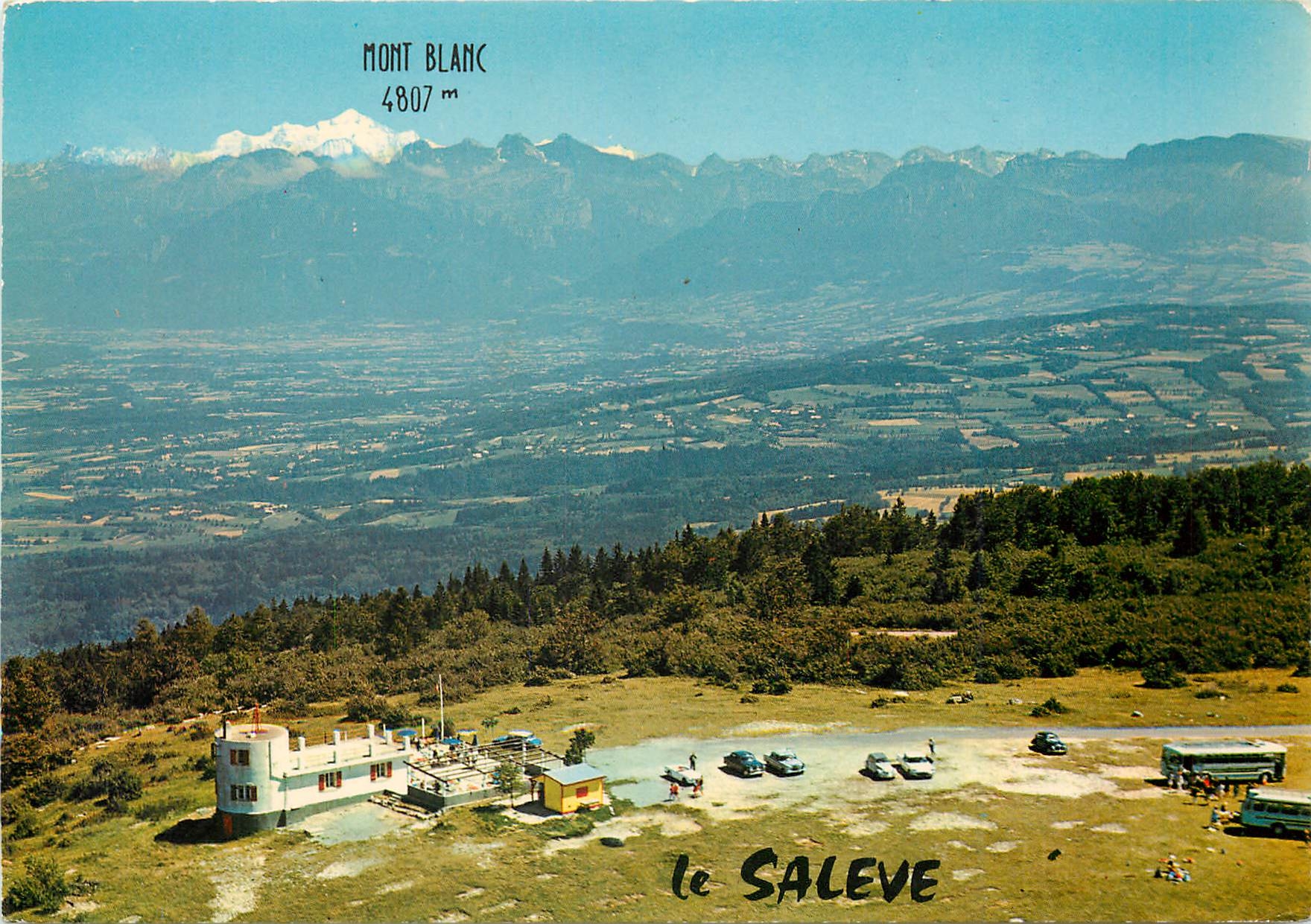 Le Saleve — Blick auf den Mont Blanc — Verleger D. Cellard, Bron (Rhône)