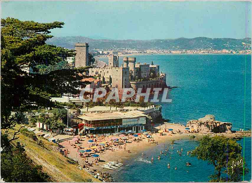 CPM La Cote d'Azur miracle de la nature La Napoule Alpes Maritimes La Plage et le Chateau 