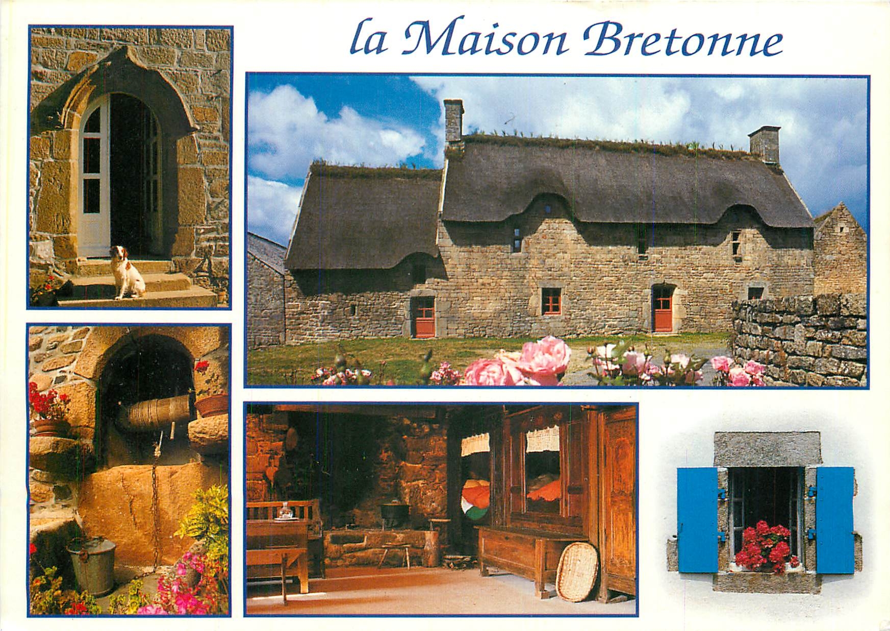 CPM La Maison Bretonne Vue interieure Ecomusee de Saint Degan 