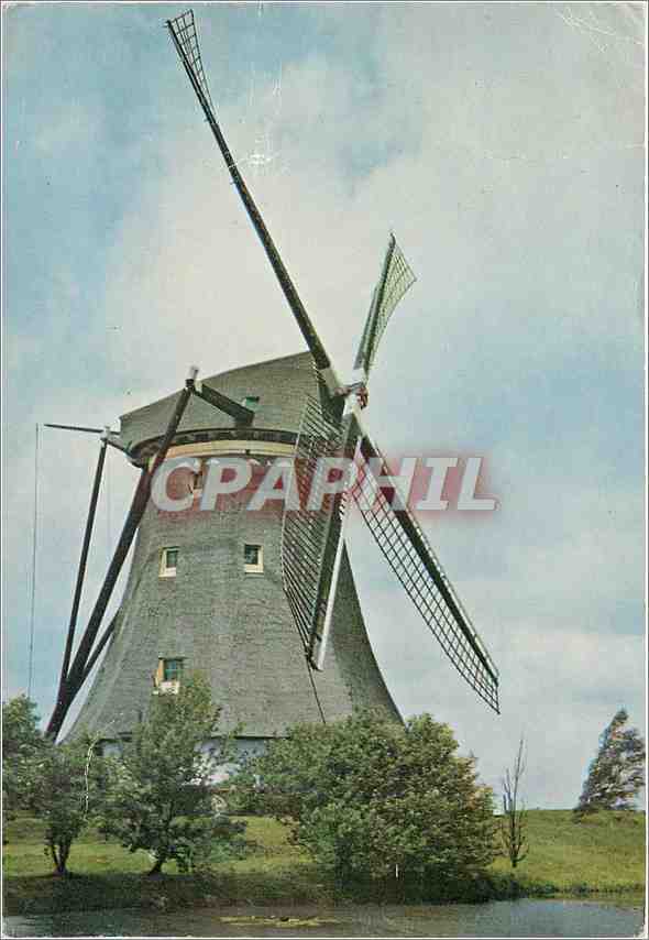 CPM Schilderachtig Holland Vieux Moulin pres Berkel 