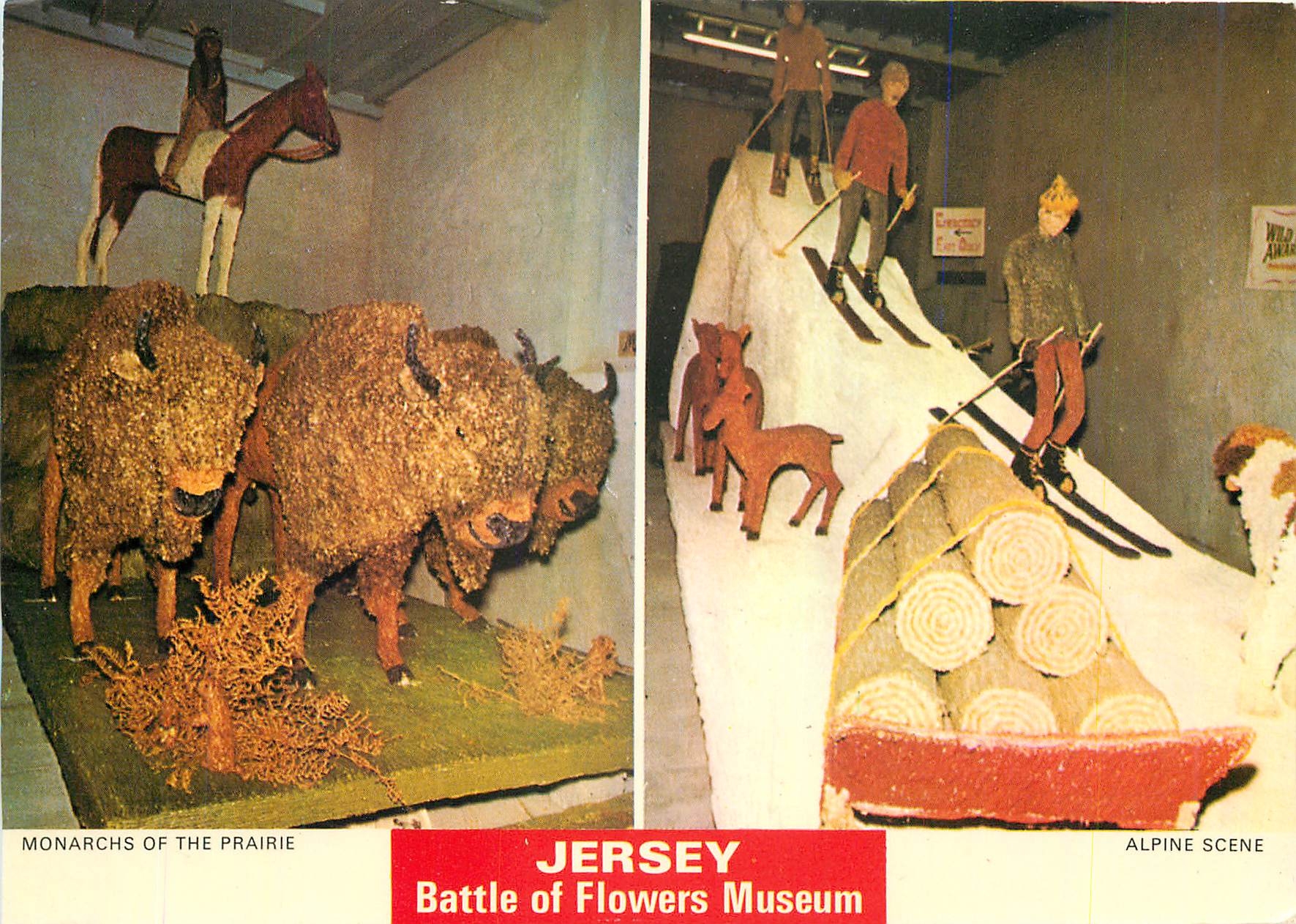 CPM Jersey Battle of Flowers Museum La Robeline Mont des Corvels St Ouen 
