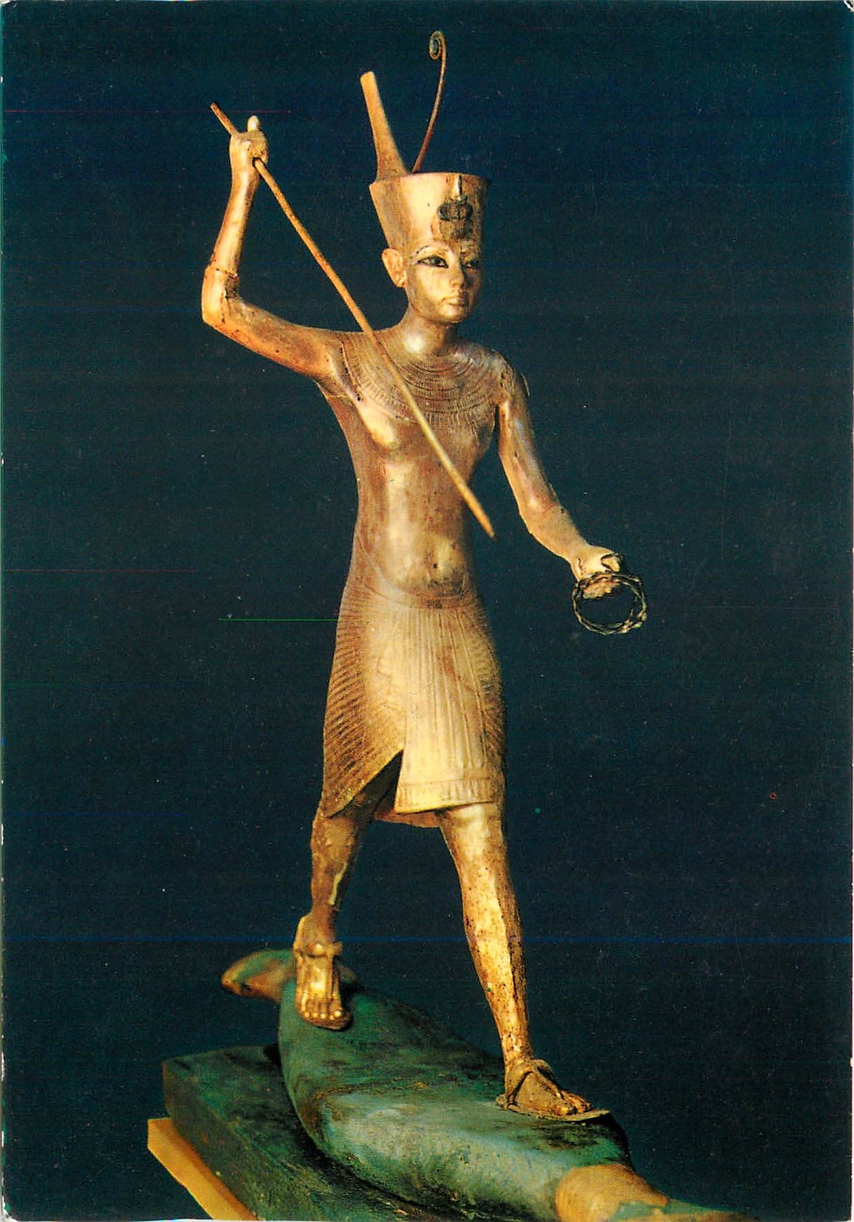 Statue d'Amon sur un bateau — Musée égyptien, Caire — édition Lehnert & Landrock