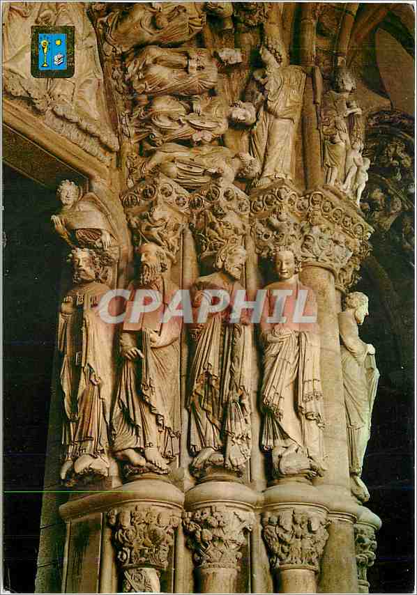 CPM Santiago de Compostela Portique de la Cloitre Les Prophetes 