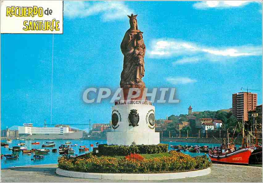 CPM Santurce Vizcaya Monumento a la Virgen del Carmen 