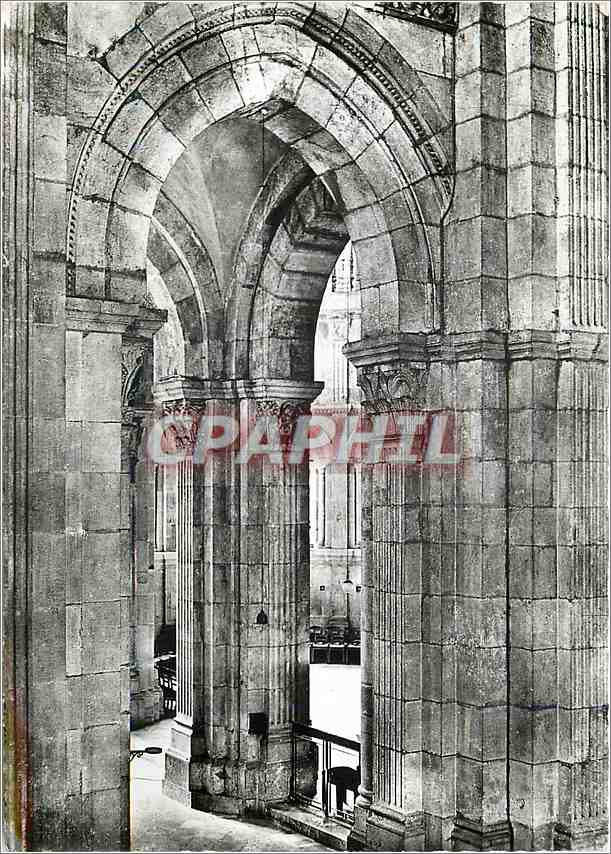 Cathédrale d'AUTUN (S.-et-L.) — Pilier de la Fuite en Egypte (XIIe s.) — Photographie Véritable Inardite
