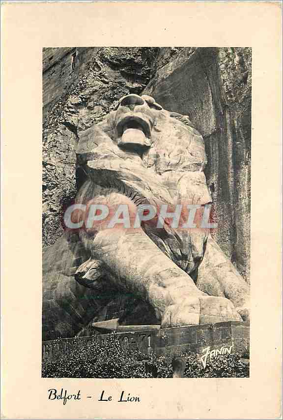 CPM Belfort Territoire Le Lion Oeuvre de Bartholdi 
