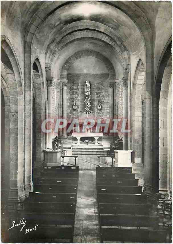 CPM Bort les Orgues Correze Interieur de l'Eglise Vue d'ensemble 