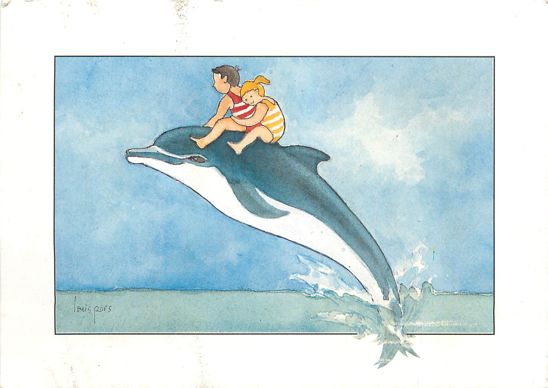 CPM Aquarelle de Louis Pors Dauphin