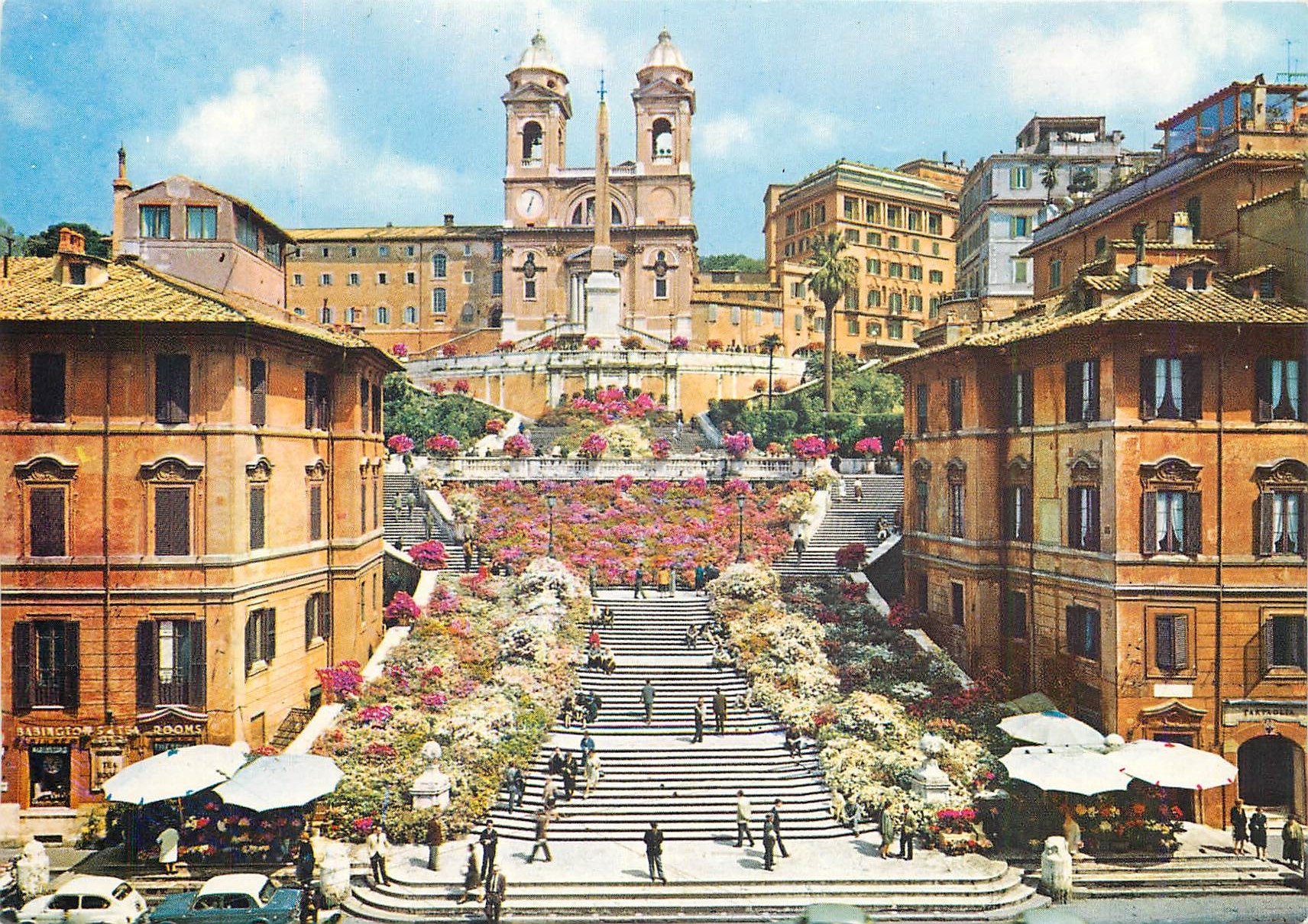 CPM Roma Place d'Espagne et Trinita del Monti 