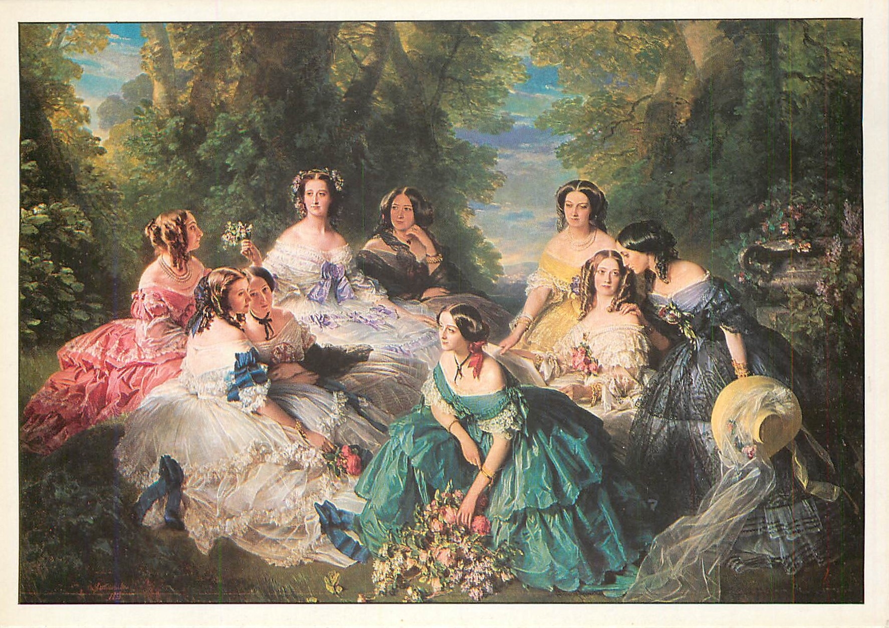 CPM Winterhalter L'Imperatrice Eugenie entouree de ses dames d'honneur Compiegne Musee national du C