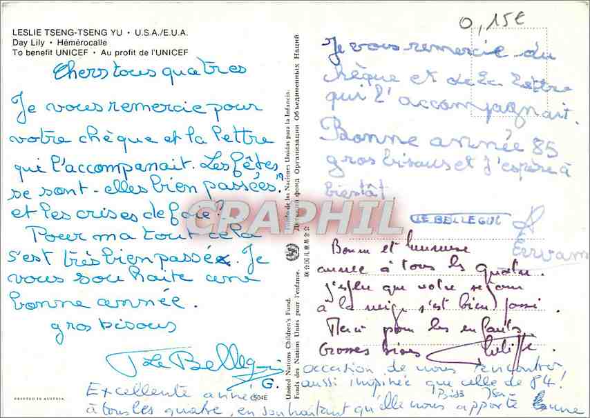 CPM Leslie Tsen tseng Yu Day Lily Hemerocalle  — Rückseite