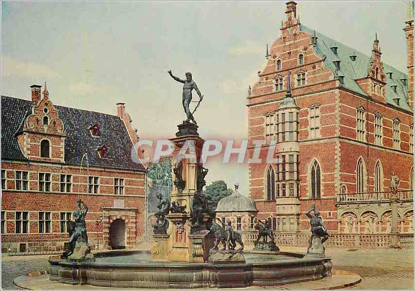 Fontaine de Neptune à Frederiksberg — copie à Frederiksberg, Danemark — éditée par Grønlunds Forlag