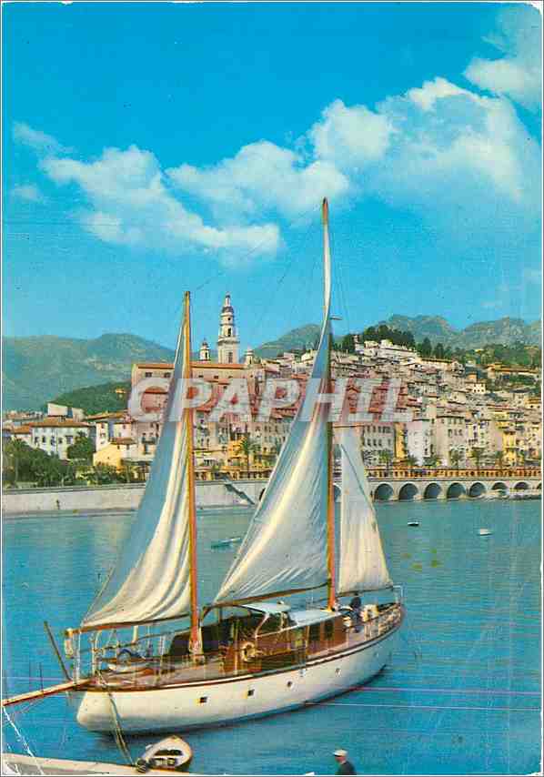 CPM Menton AM La Vieille ville et le port 