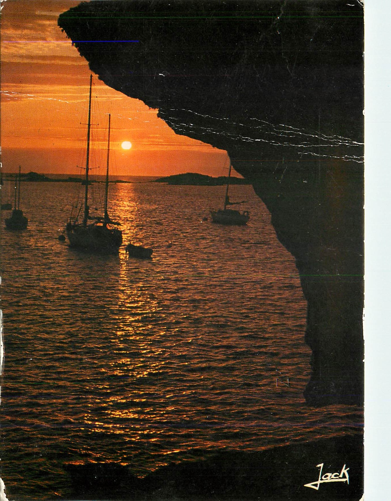 CPM Couleurs de Bretagne Sunset on the coast 