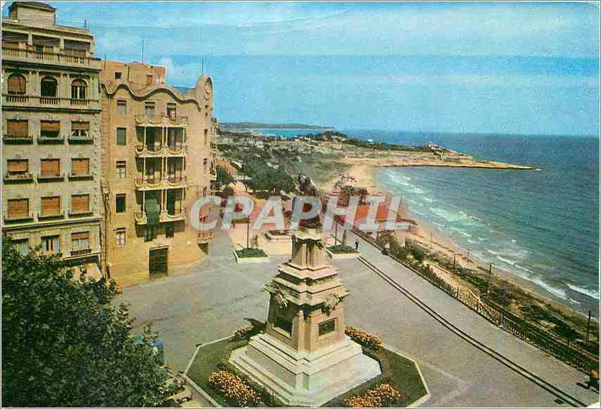 CPM Tarragona Promenade Calvo Sotelo et Balcon de la Mediterranean 