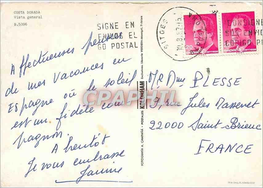 CPM Costa Dorada Vista general  — Back