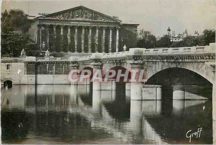 CPM Paris Chambre des Deputes et Pont de la Concorde 