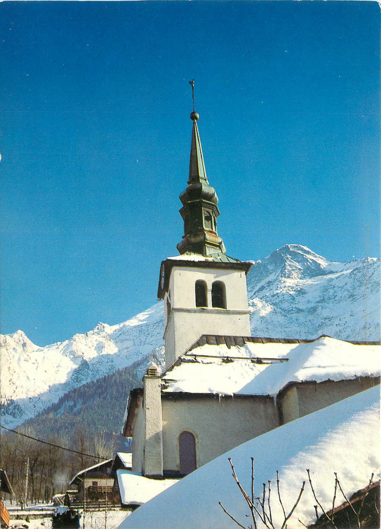 CPM Vallee de Chamonix Mont Blanc Haute Savoie L'eglise 
