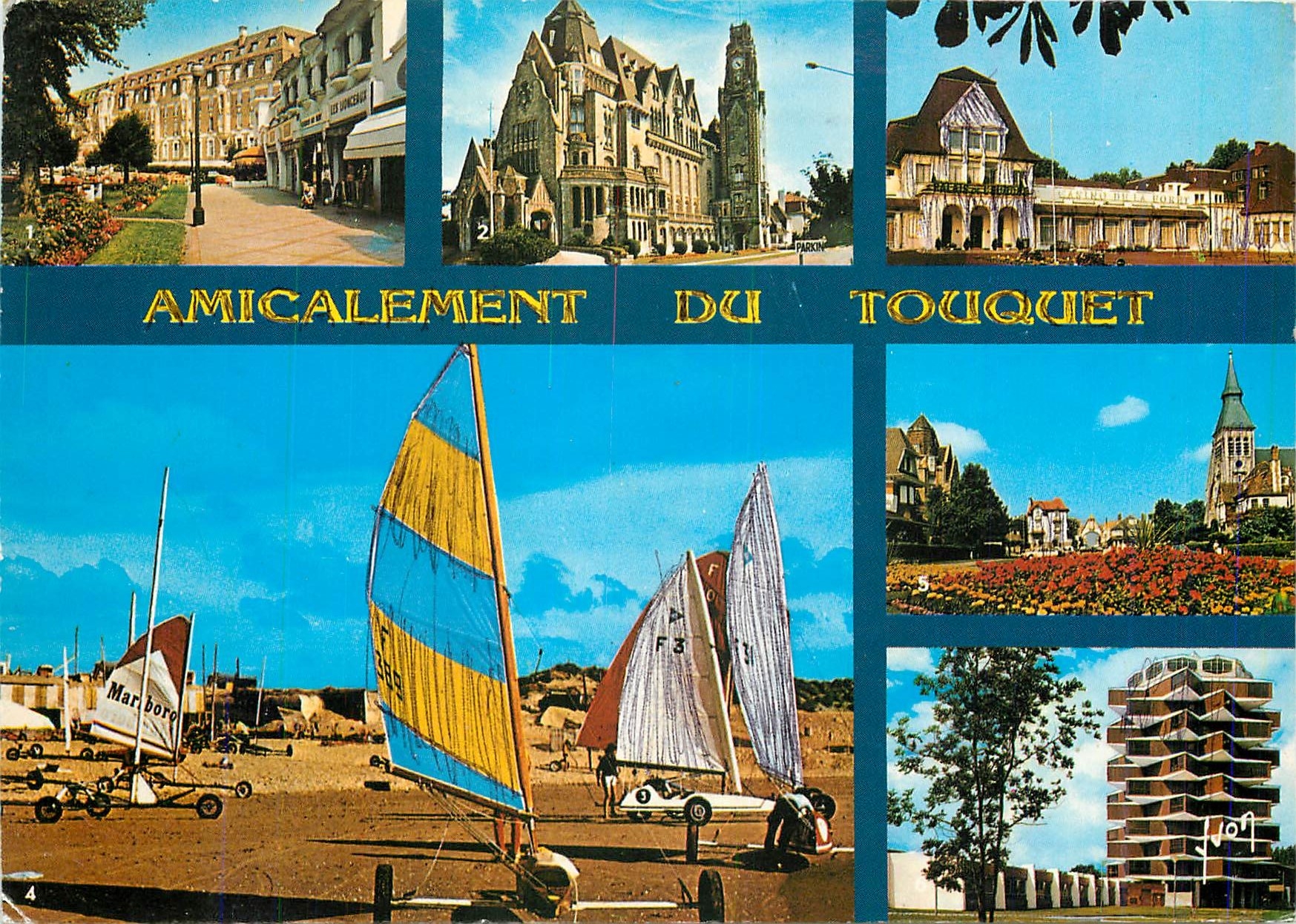 CPM La Cote d'Opale Le Touquet Pas de Calais Le Westminster L'Hotel de Ville Le Casino de la Foret L