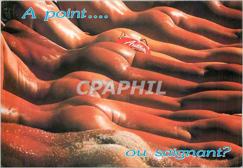 CPM A pont ou saignant Femme Nu erotique