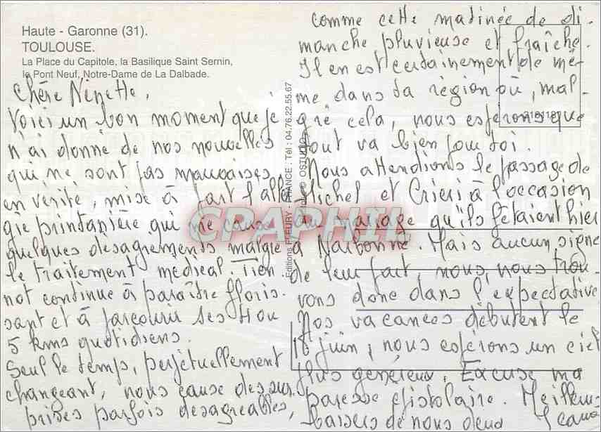 Toulouse — Gros Poutous de Toulouse — éditeur CPAPHIL — Verso