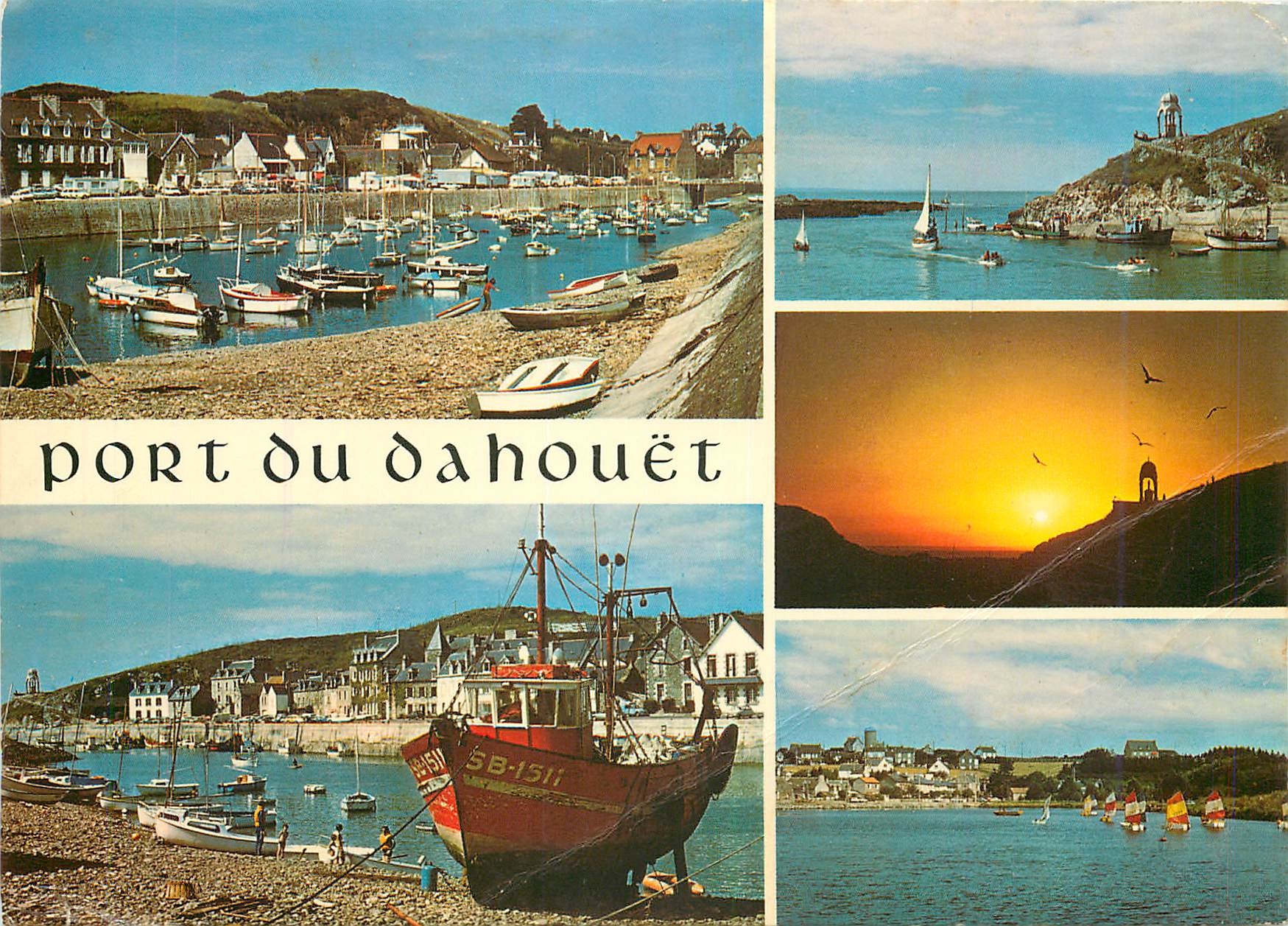 CPM La Bretagne Pittoresque Sur la Baie de Saint Brieu le petit port de peche de Dahouet 