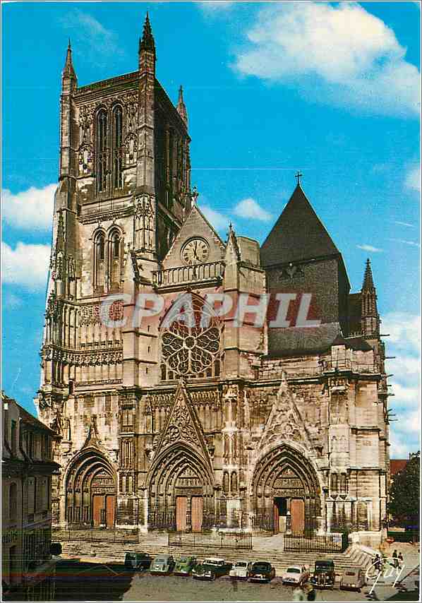 Méaux - Cathédrale Saint-Étienne (façade ouest) — Éditeur GUY, n° 4045