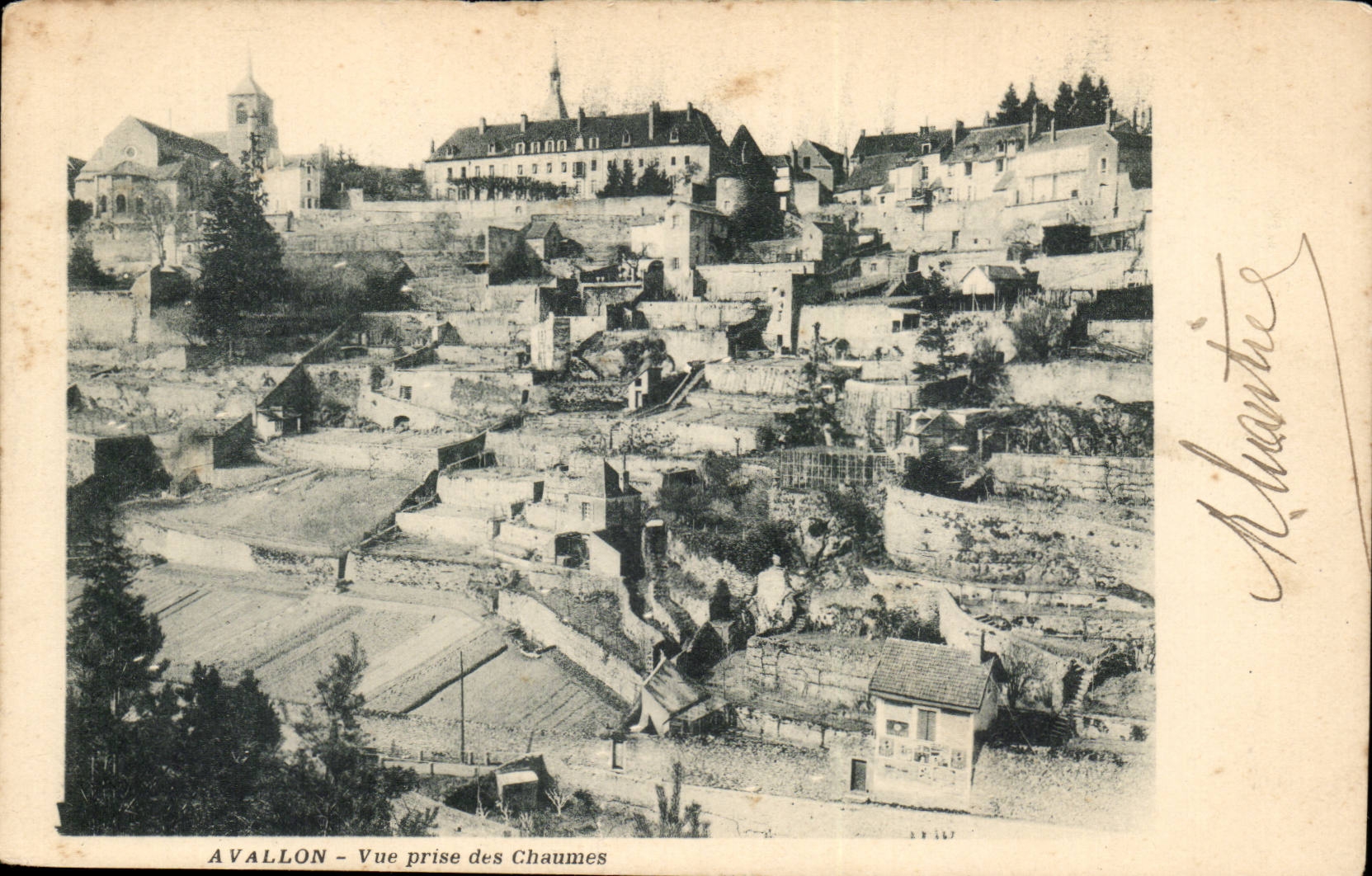 (Yonne) Avallon-Vue prise des Channes-CPA