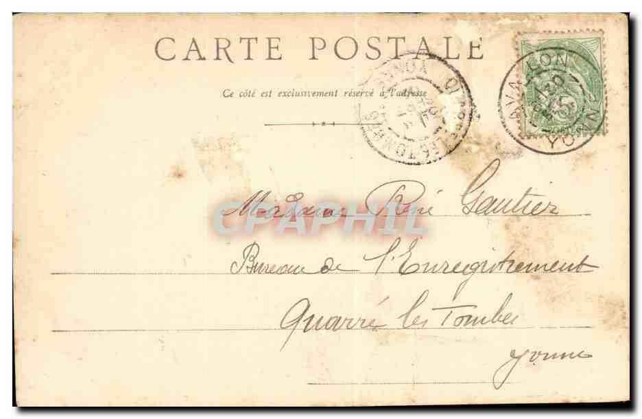 (Yonne) Avallon-Vue prise des Channes-CPA — Back