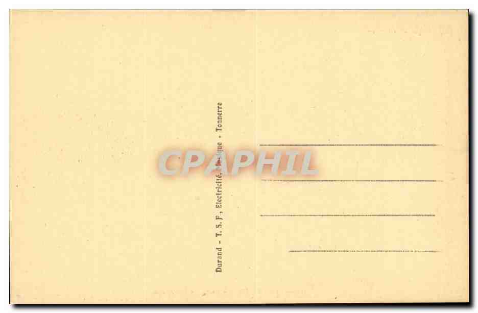 (Yonne) Tonnere- Le Port du Canal de Bourgogne- bateau CPA — Back