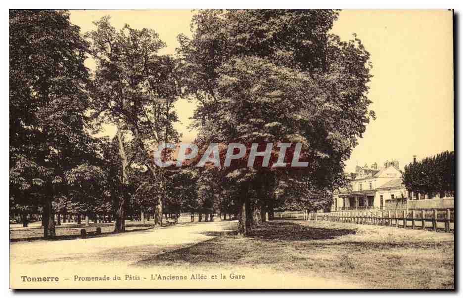 (Yonne) Promenade du Patis- L'Ancienne Allee et la Gare CPA