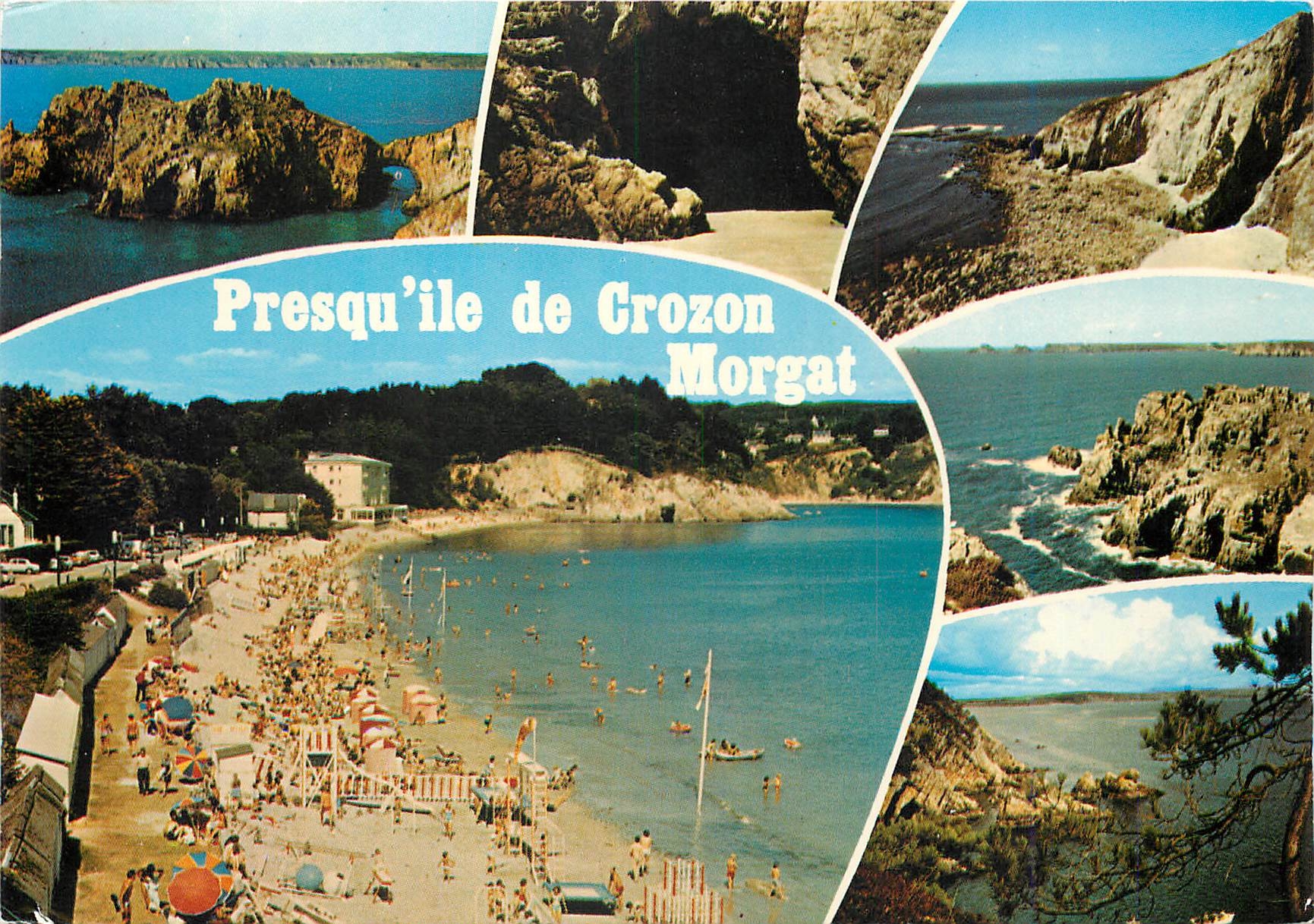 CPM Presqu'ile de Crozon Morgat Sud Finistere Vue generale de la plage 