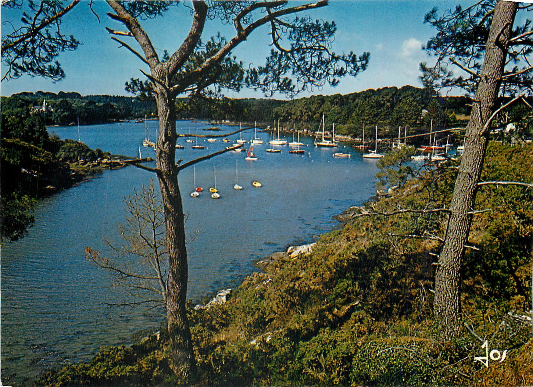 CPM Paysage de l'Aven a la hauteur de Rosbras et de Kerdruc 