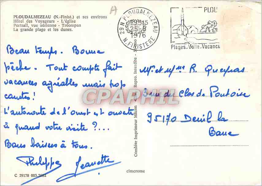 CPM Ploudalmezeau et ses environs  — Rückseite